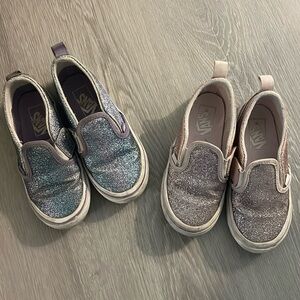 Bundle of Glitter Vans Slides